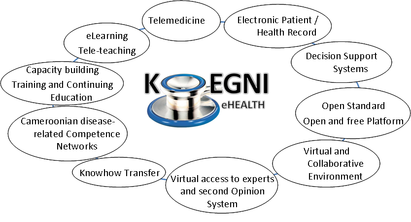 Current application and services of Koegni-eHealth