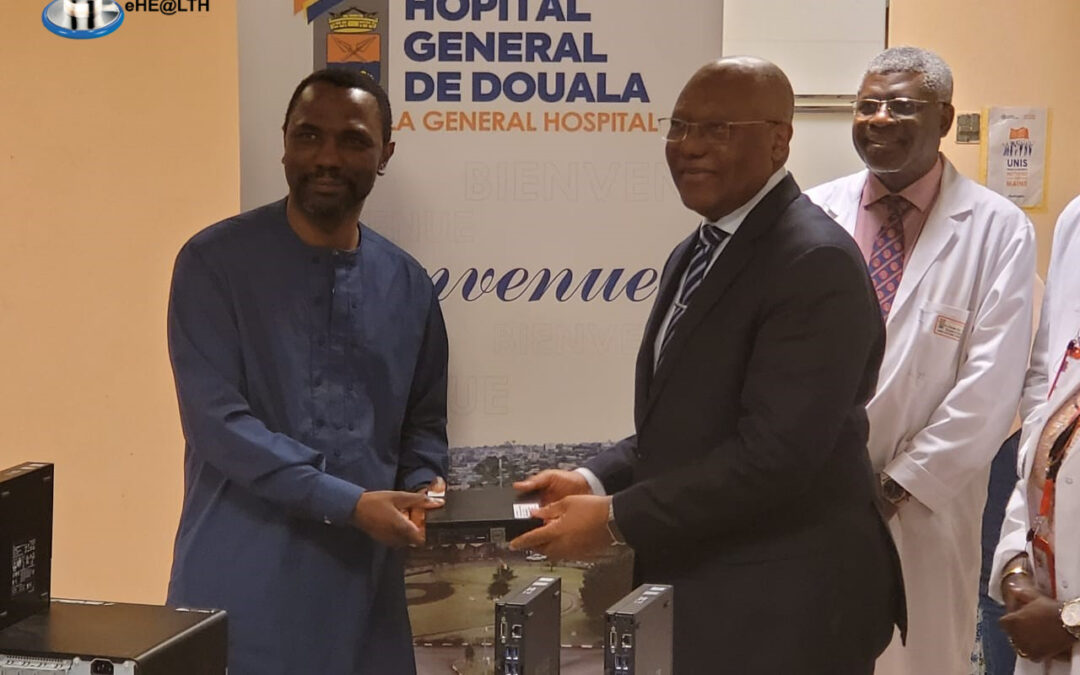 Computer donation to the Douala General Hospital Cameroon